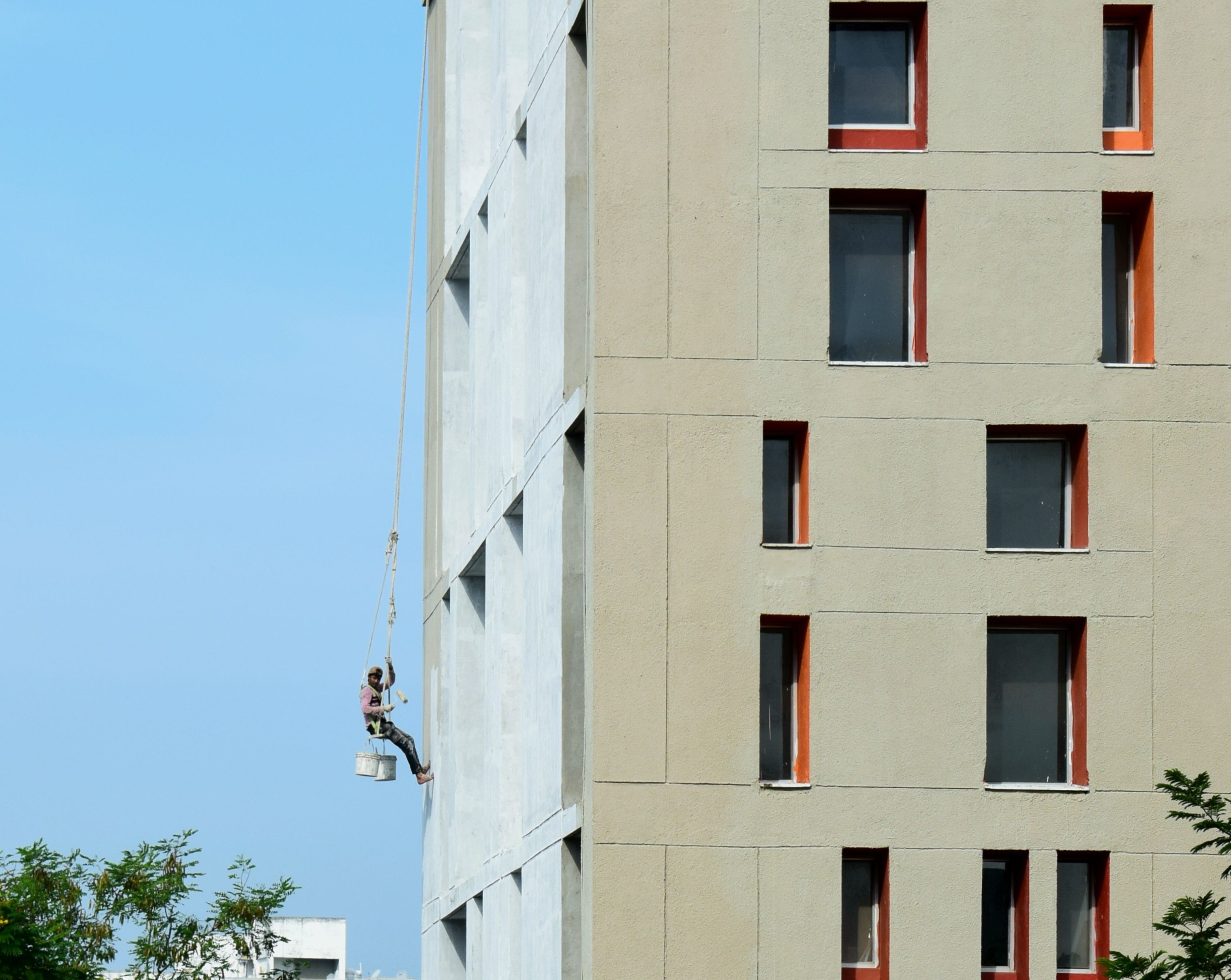 Modern construction project
